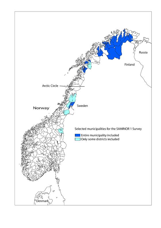 SAMINOR 1 map of municipalities