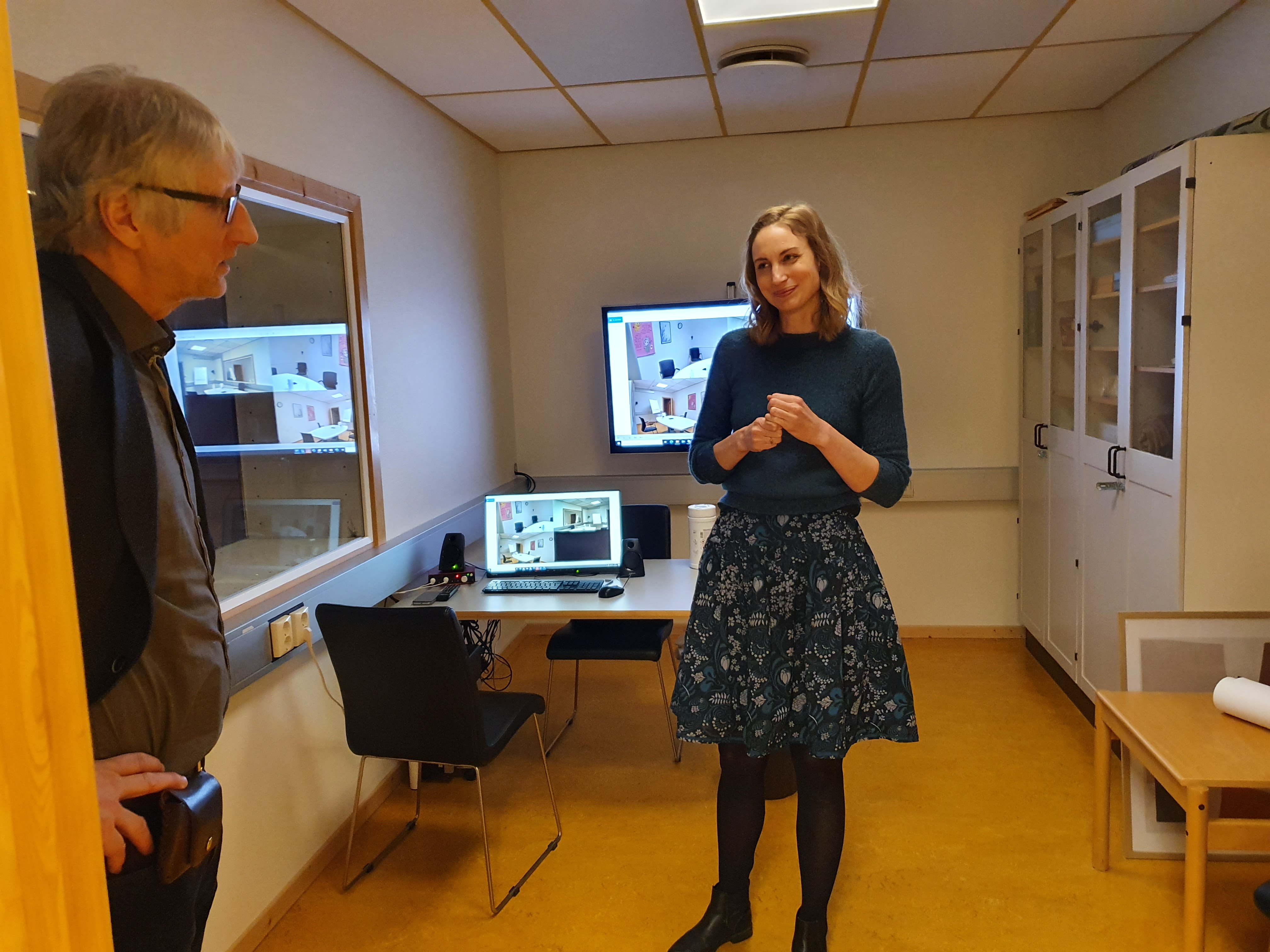 Sveinung Eikeland og Karen Colban Hoel.jpg viserektor i simuleringslab