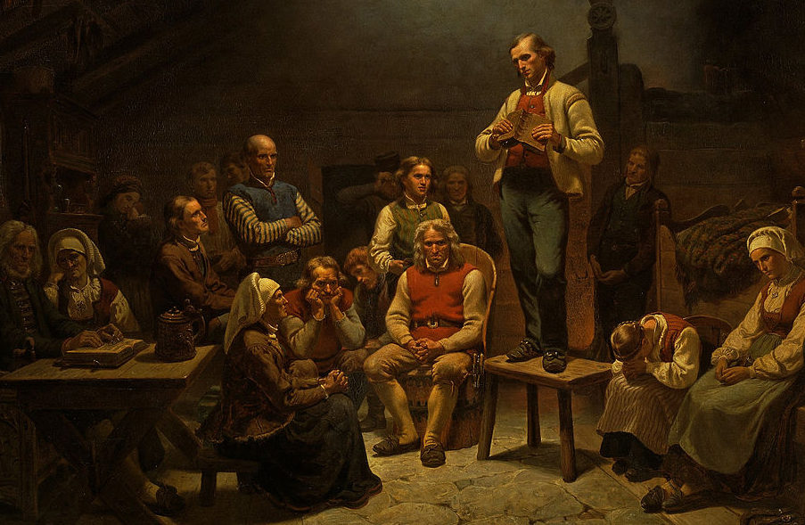 Haugianerne. Maleri av Adolph Tidemand, 1848. Foto: Nasjonalmuseet