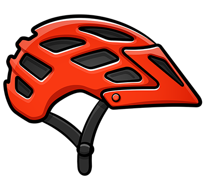 vector-bike-helmet-cartoon-isolated