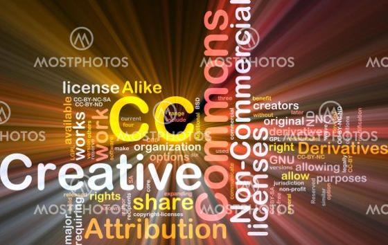 Illustrasjonsbilde ordsky creative commons deling