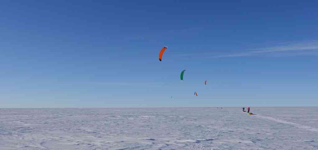 God framdrift over isen. Foto: Harald Dag J&oslash;lle