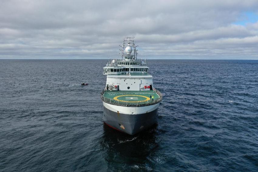 Drone photo: R/V Kronprins Haakon 