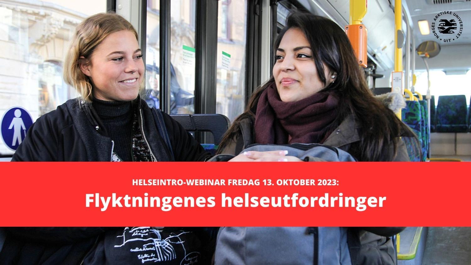 Illustrasjons-/bannerbilde for Flyktningenes helseutfordringer - webinar med forskningsprosjektet HelseIntro