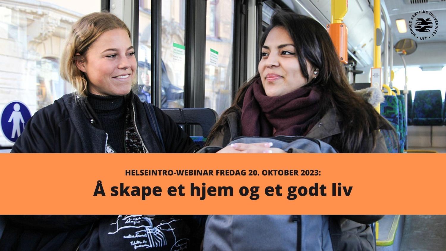 Illustrasjons-/bannerbilde for &Aring; skape et hjem og et godt liv - webinar med forskningsprosjektet HelseIntro