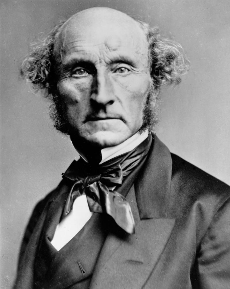 John_Stuart_Mill_by_London_Stereoscopic_Company,_c1870.jpg Sort kvitt portrett av ein mann med stort kinnskjegg og høgt hår.