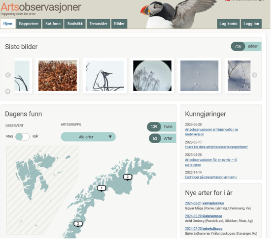Illustrasjonsbilde for Artsobservasjoner.no - et verktøy med mange muligheter for alle fuglevenner | Arr.: BirdLife Troms