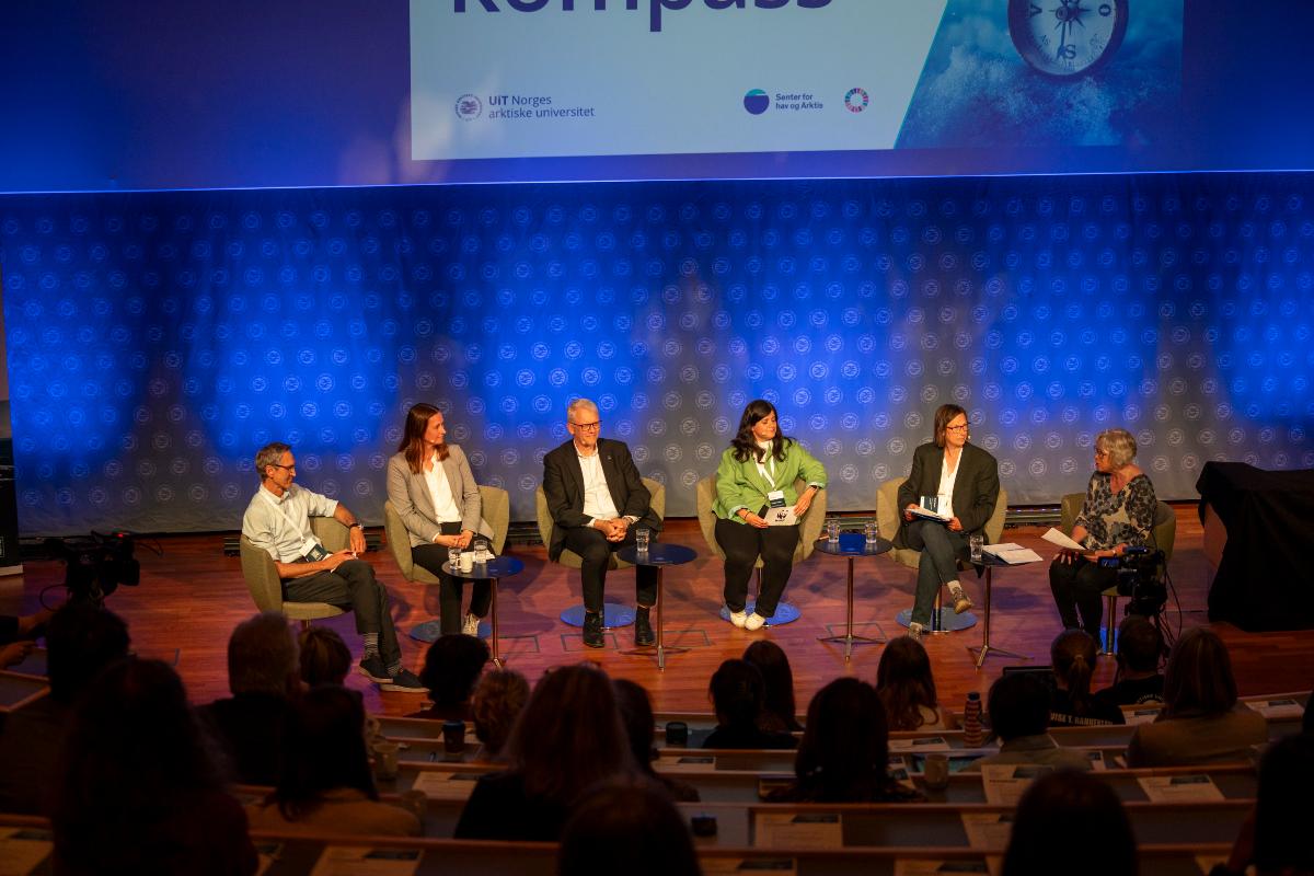 Marit Reigstad ledet debatten om jakten p&aring; havbunnsmineralene. 