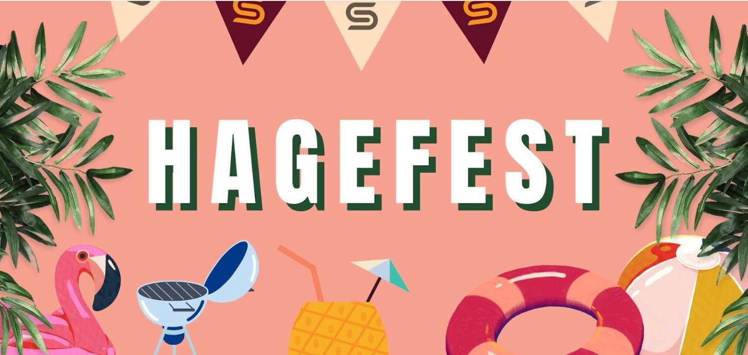 Illustrasjons-/bannerbilde for Hagefest for førsteårsstudenter og faddere