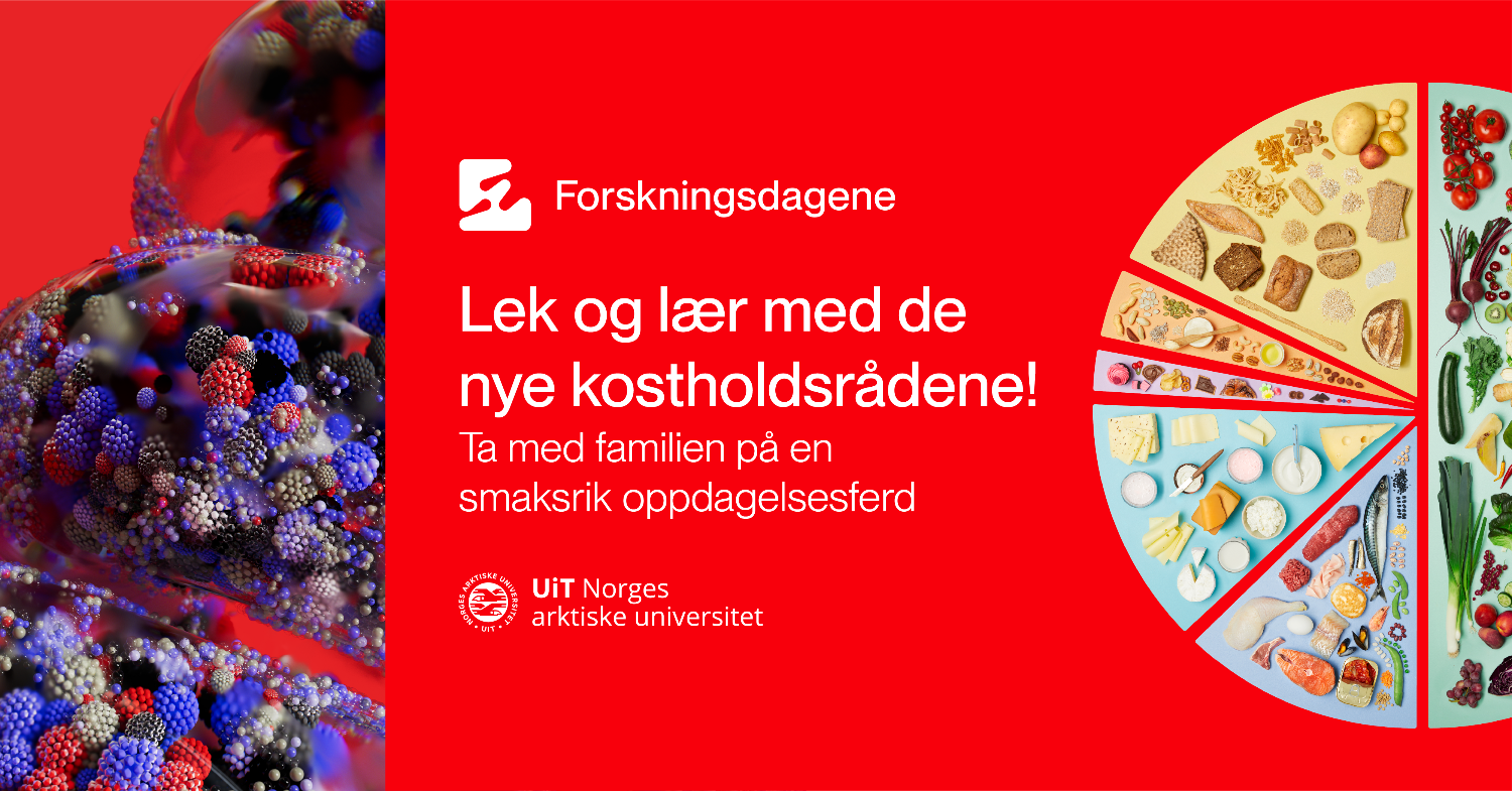 Illustrasjons-/bannerbilde for Lek og lær med de nye kostholdsrådene!