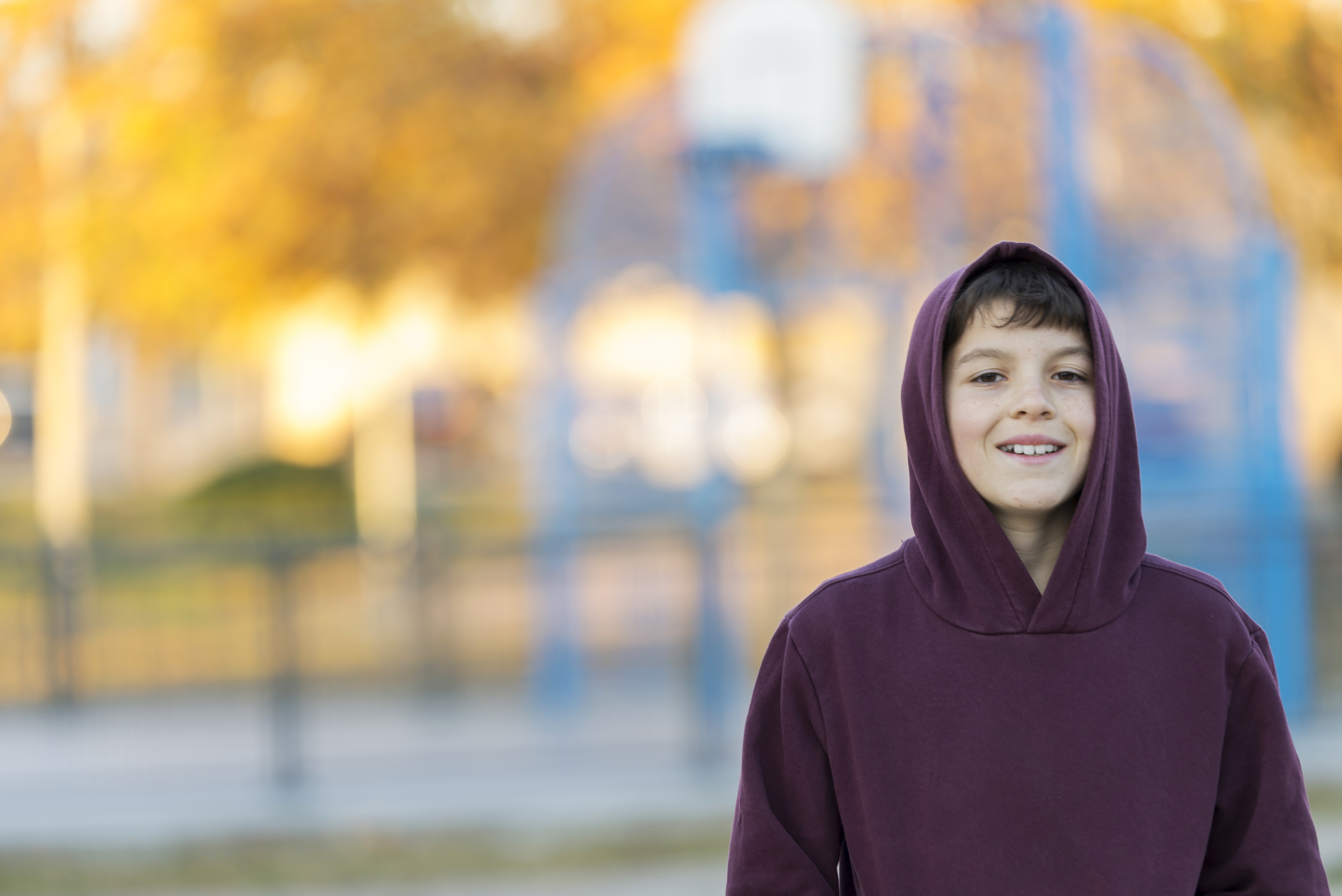 boy with a gentle smile