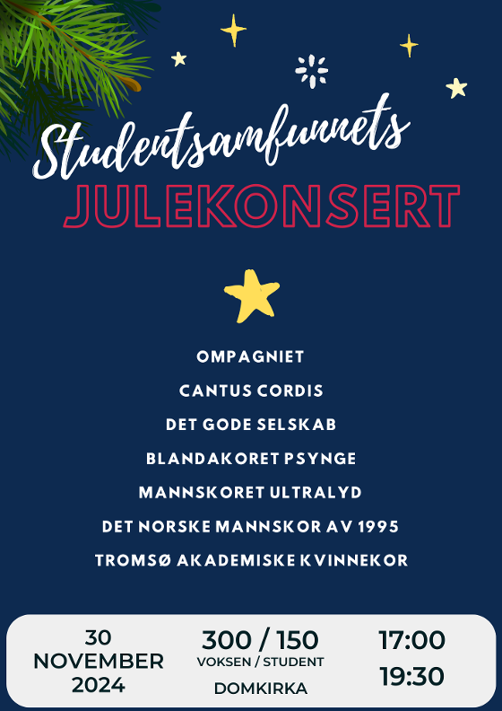 Illustrasjonsbilde for Studentsamfunnets julekonsert!