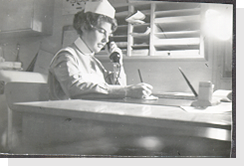 Sykepleier Helga Olsen, 1959.
