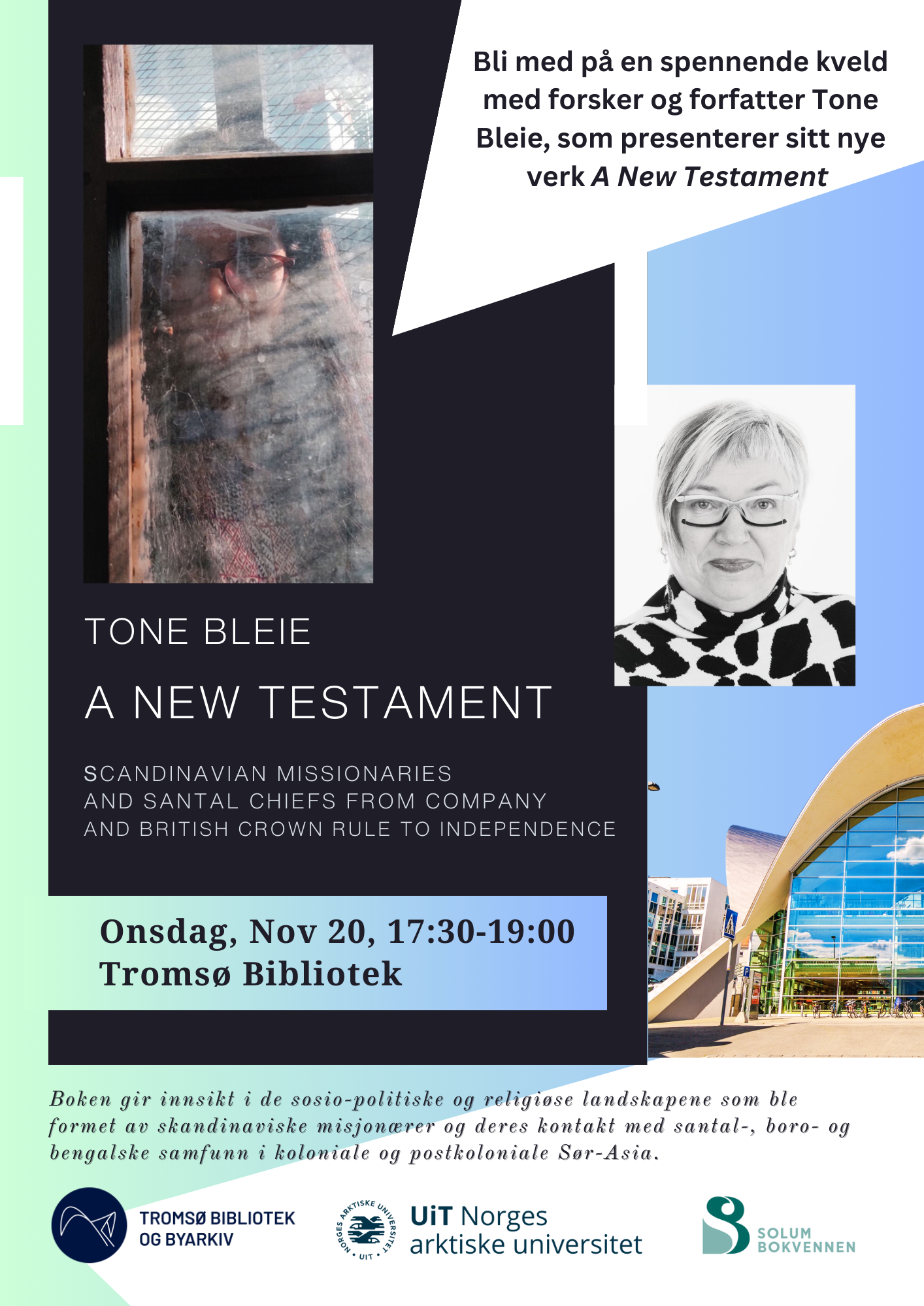 Illustrasjons-/bannerbilde for Book Launch: A New Testament by Tone Bleie