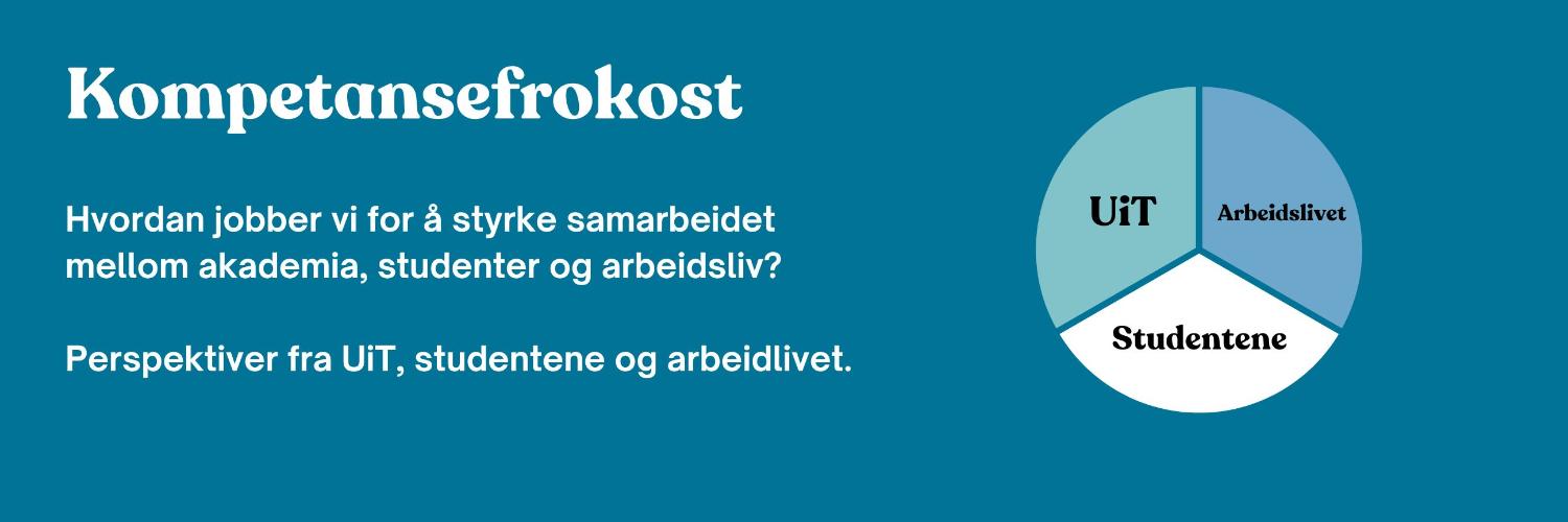 Illustrasjons-/bannerbilde for Kompetansefrokost: UiT, studentene og arbeidslivet