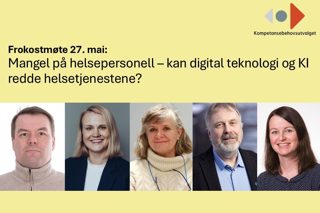 Illustrasjons-/bannerbilde for Mangel på helsepersonell: Kan digital teknologi og KI redde helsetjenestene?