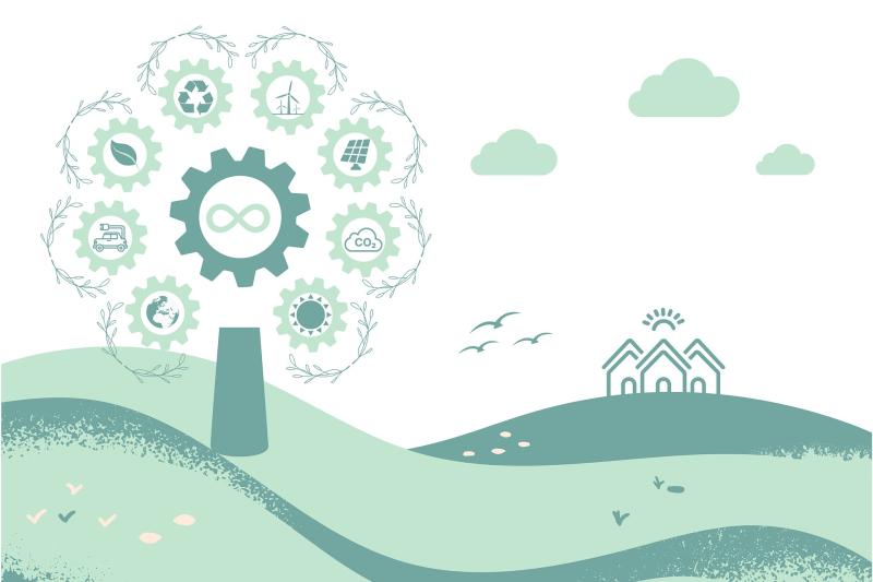 Illustrasjons-/bannerbilde for Kurs om sikkerhet på arbeidsplassen, global helse og bærekraftig utvikling / Course on occupational safety, global health, and sustainable development