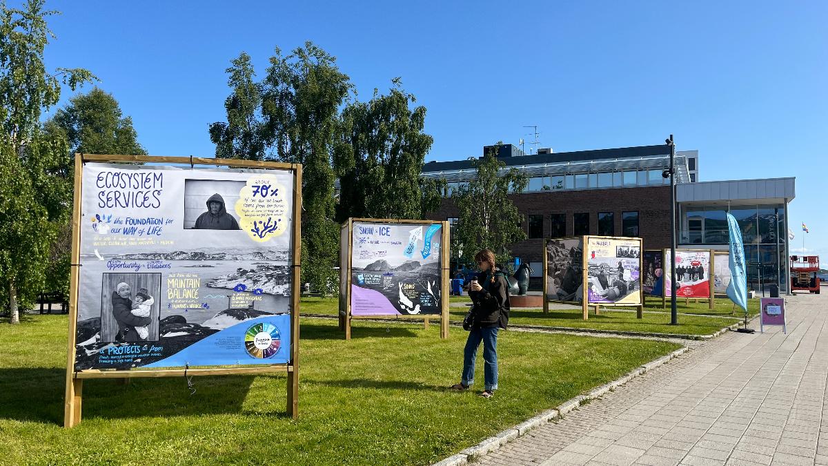 Viser utstillingsomr&aring;de 