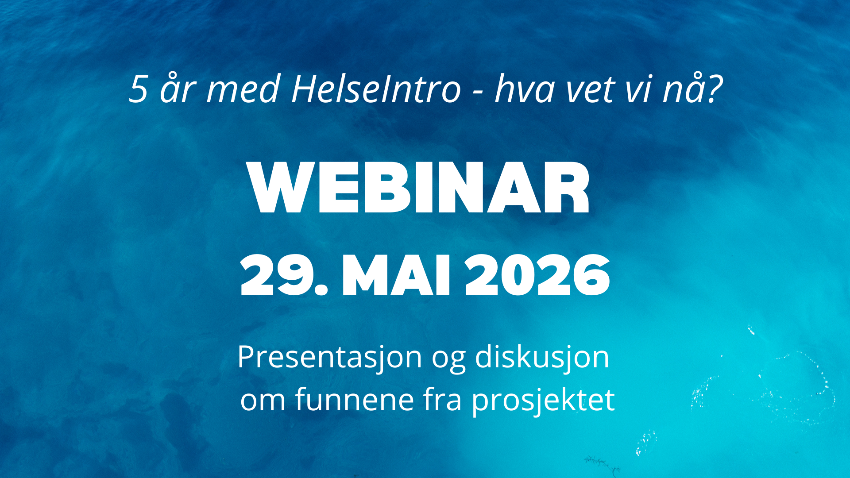 HelseIntro sluttwebinar