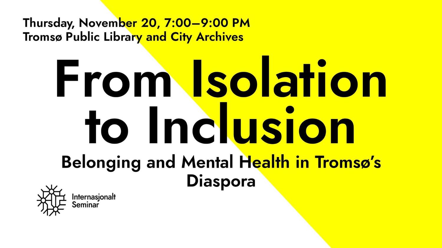 Illustrasjons-/bannerbilde for From Isolation to Inclusion-  Belonging and Mental Health in Tromsø's Diaspora