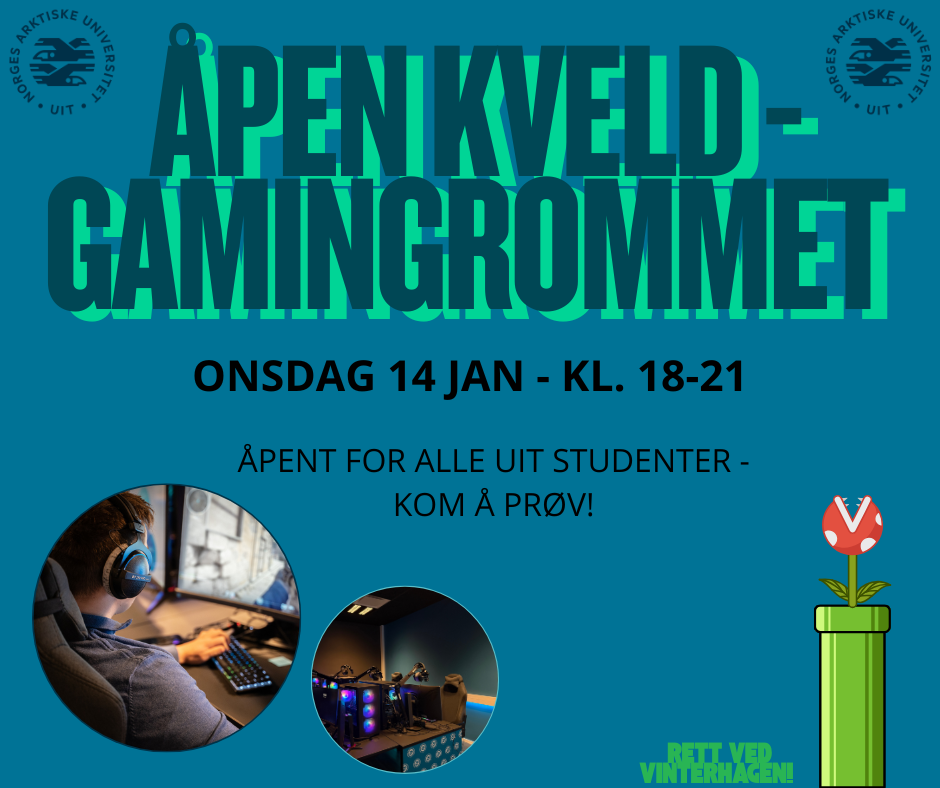 Illustrasjons-/bannerbilde for Åpen kveld på E-sport/gamingrommet ved Campus Alta