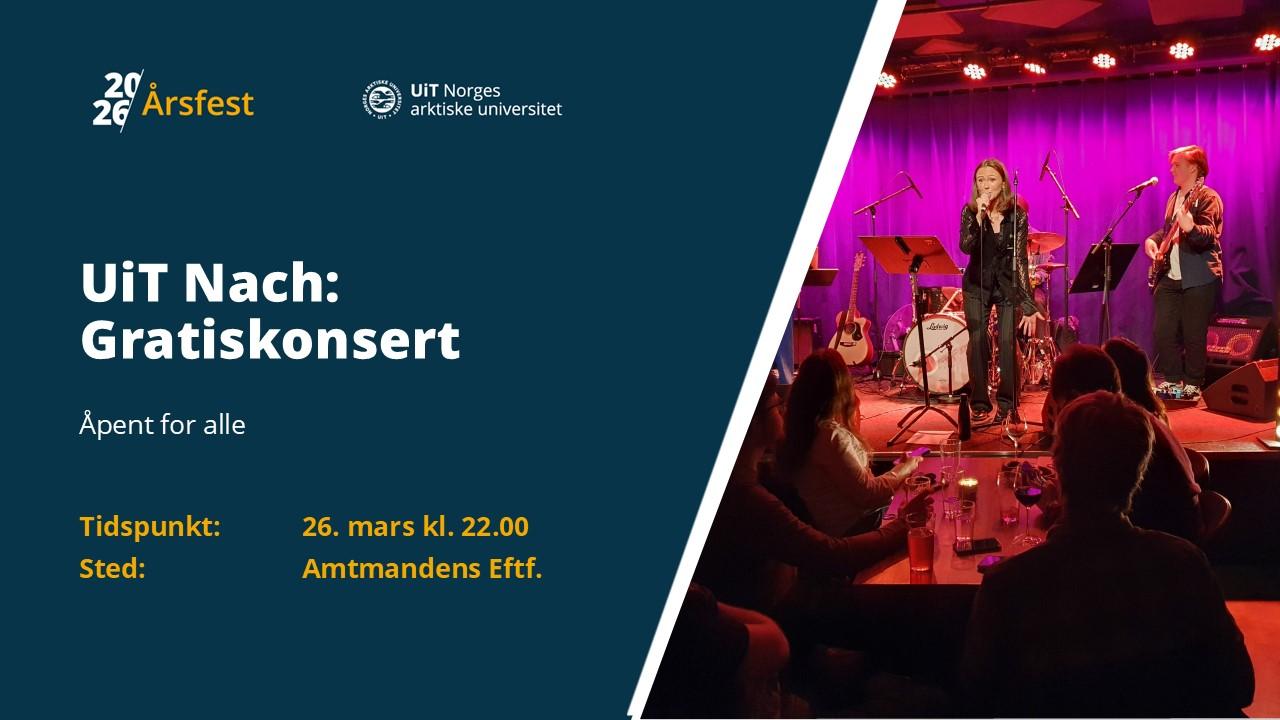 Illustrasjons-/bannerbilde for UiT Nach: Konsert p&aring; Amtmandens eftf.
