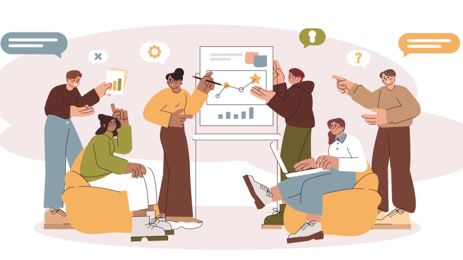 Illustrasjons-/bannerbilde for EUGLOH Living Lab: Setter studentene i sentrum - Utforming av fremtidens klasserom / EUGLOH Living Lab: Putting Students First - Designing the Classroom of the Future