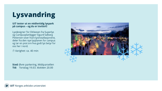 Illustrasjonsbilde for Lysvandring på campus