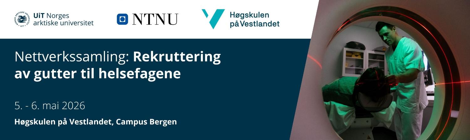 Illustrasjons-/bannerbilde for Nettverkssamling: rekruttering av gutter til helsefagene