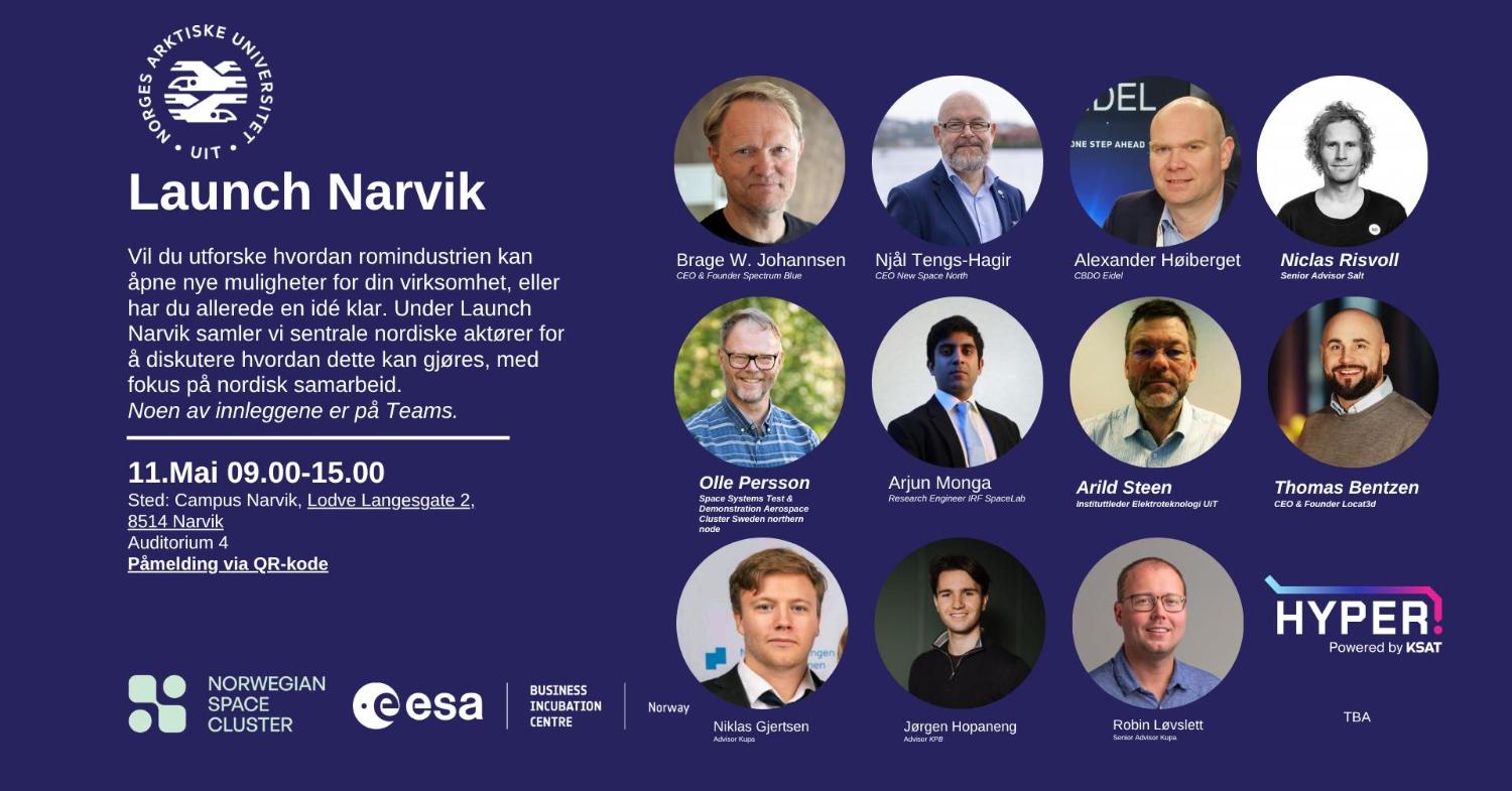 Illustrasjons-/bannerbilde for Launch Narvik - romindustrien som mulighetsrom