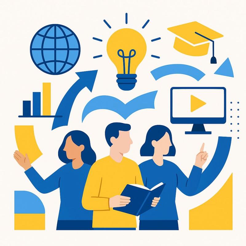 Illustrasjons-/bannerbilde for Webinar: KI i utdanning &mdash; Mellom l&oslash;fter og virkeligheten