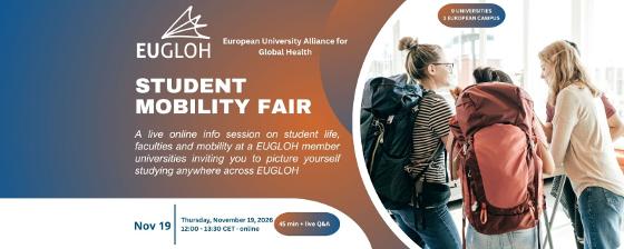 Illustrasjonsbilde for EUGLOHs messe for studentutveksling – November 2026 (webinar)