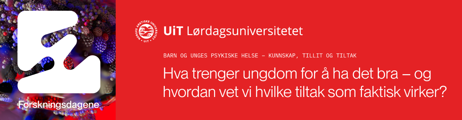 Illustrasjons-/bannerbilde for Lørdagsuniversitetet: Barn og unges psykiske helse – Kunnskap, tillit og tiltak