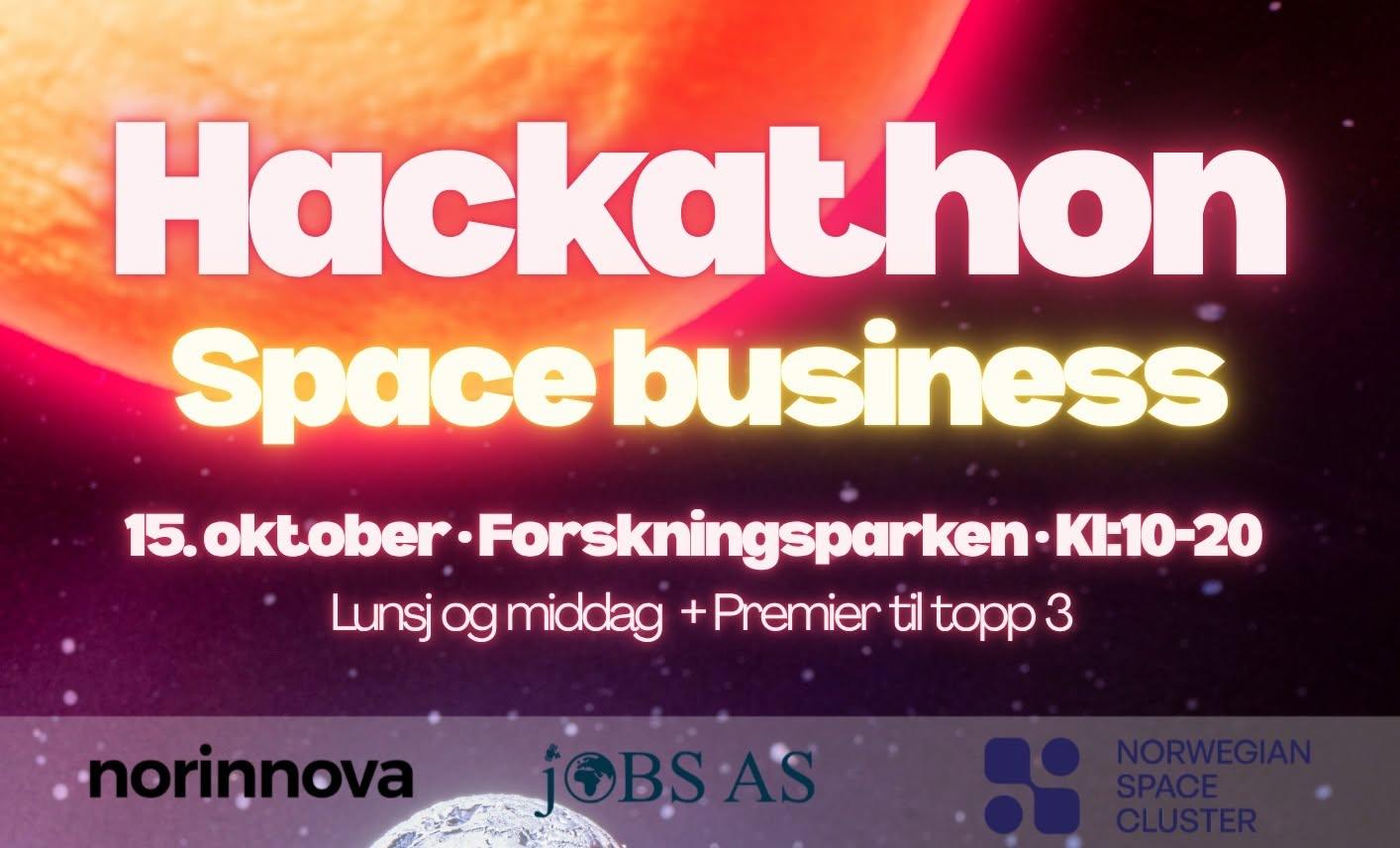Illustrasjons-/bannerbilde for Hackaton Space Business