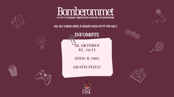 Illustrasjonsbilde for Bomberommet - sosial møteplass for studentene på HSL