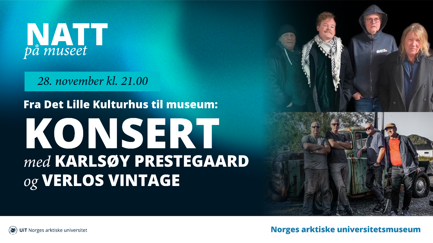 Illustrasjons-/bannerbilde for Fra Det Lille Kulturhus til museum: Konsert med Karls&oslash;y Prestegaard og Verlos Vintage